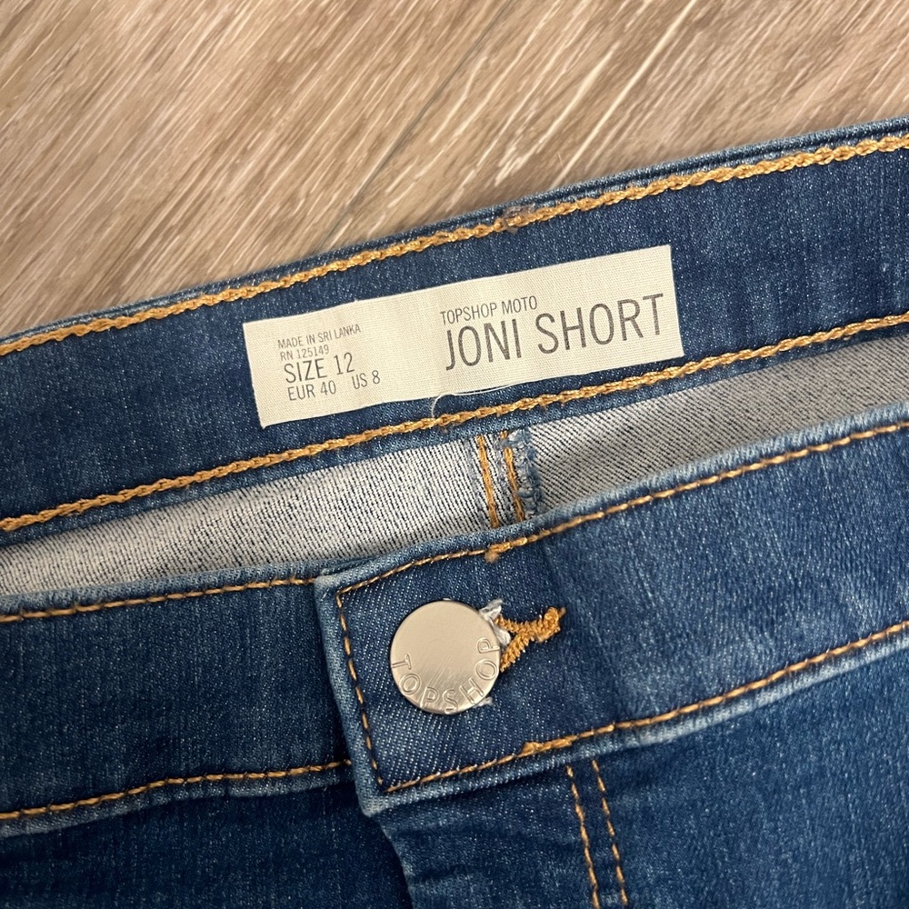 Topshop Joni High Waist Jean Shorts